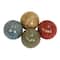 4" Multicolor Ribbed Ceramic Vase Filler Orb Set